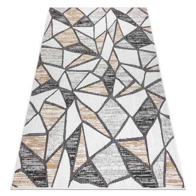 Tobie Rectangle Geometric Indoor / Outdoor Area Rug