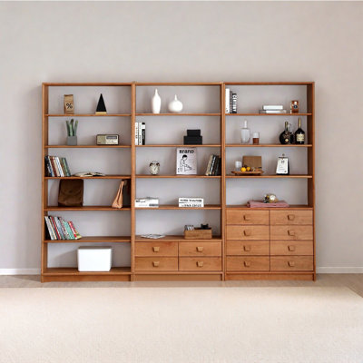 Bibliothèque minimaliste moderne de style européen