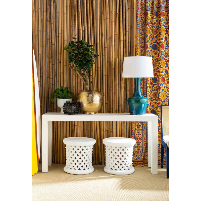 Parsons 60'' W Console Table, White