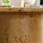 Ensemble de table basse irrégulière, 2 pièces de table basse en placage de bois de ronce, table de table en pierre frittée avec piédestal en MDF robuste, table d'appoint arrondie pour salon, bureau-131180920