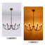 Lustre classique / traditionnel à 8 lumières à intensité variable Krustina-1447358630