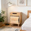 Table de chevet en bois naturel
