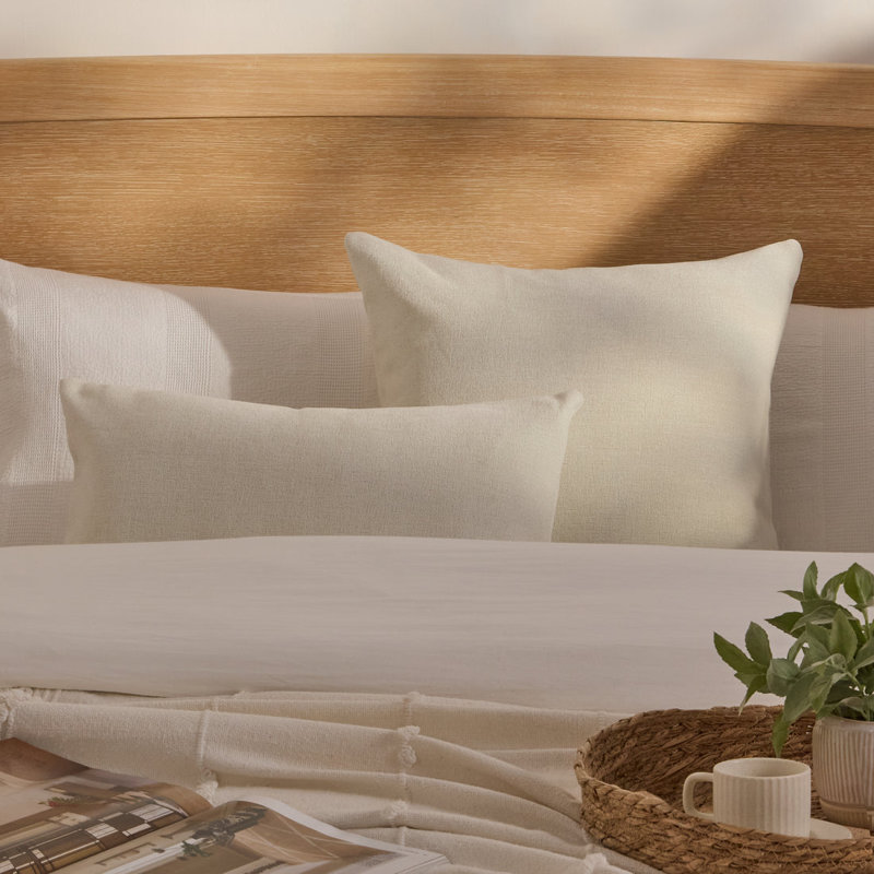 35x55cm Scatter Cushion Cover - Boucle, Oyster White
