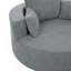 Fauteuil d'appoint en chenille pivotant à 360 ° Chunni avec coussins amovibles-121782697-121782698