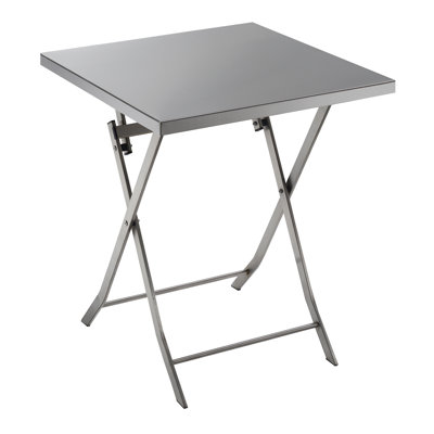 Table pliante industrielle en acier inoxydable Foxy