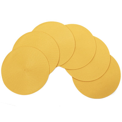 Marun Polypropylene Plastic Round Placemat