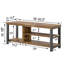 Banc de rangement en bois rustique pour hall d'entrée-154496062