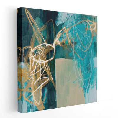 «Blue Spectrum I», reproduction d'art sur toile