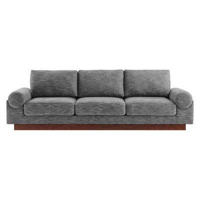 Oasis Upholstered Fabric Sofa In Grey
