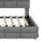 Upholstered Daybed With Storage 2 Drawers And Charging Station, Day Bed Frame With LED Lights And Storage Headboard-1734153020
