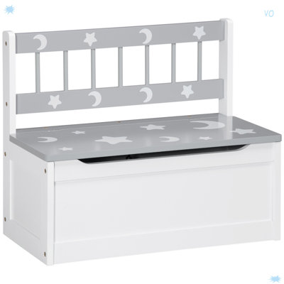 Kids Storage Bench Seat With Storage For Toddler Playroom Furniture