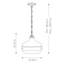 Taylor 2 - Light LED Dome Pendant-16292014