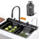 Lefton 33"x22" Single Bowl Stainless Steel Kitchen Sink Ks2207l With 1 Hp Continuous Feed Garbage Disposal Lgd-1010