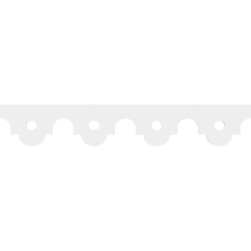Bordure de sol en PVC de qualité architecturale Capistrano, H 8 po x L 48 po x P 0,63 po