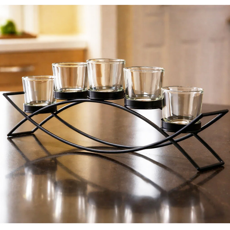 Centre de table en fer Iron, Noir