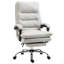 Fauteuil de direction en microfibre, fauteuil de bureau d'ordinateur, fauteuil inclinable chauffant avec repose-pieds, rembourrage à deux niveaux, roues pivotantes