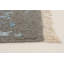 Tapis oriental gris foncé / bleu noué à la main