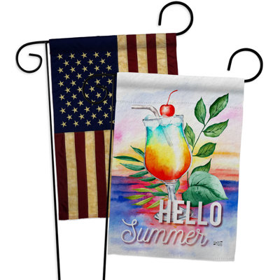 Double Sided 18.5 in. H x 13 in. W Polyester Garden flag