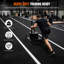 Piste d'entraînement Yescom 4 pi x 50 pi en gazon synthétique noir de qualité commerciale pour l'entraînement HIFT, hauteur 0,6 po, bande de sprint Elite de 17 verges pour salle de musculation et de préparation physique