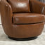 Fauteuil demi-tonneau rembourré pivotant avec rangement 2 pièces-2093490758