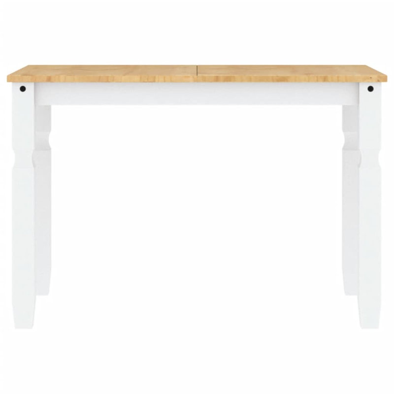 Anesia Solid Wood Dining Table, 60cm W x 112cm L, White