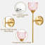 Ensemble de 2 appliques murales à piles Tulip (avec ampoules incluses), à piles et à intensité variable avec télécommande RVB-977888994