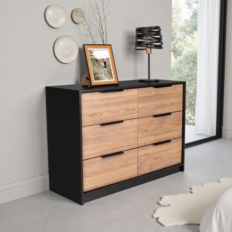 42.1'' W 4 - Drawer Dresser, Black Wengue