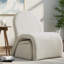 Chaises d'appoint avec rangement, chaise compacte moderne en chenille pour la maison
