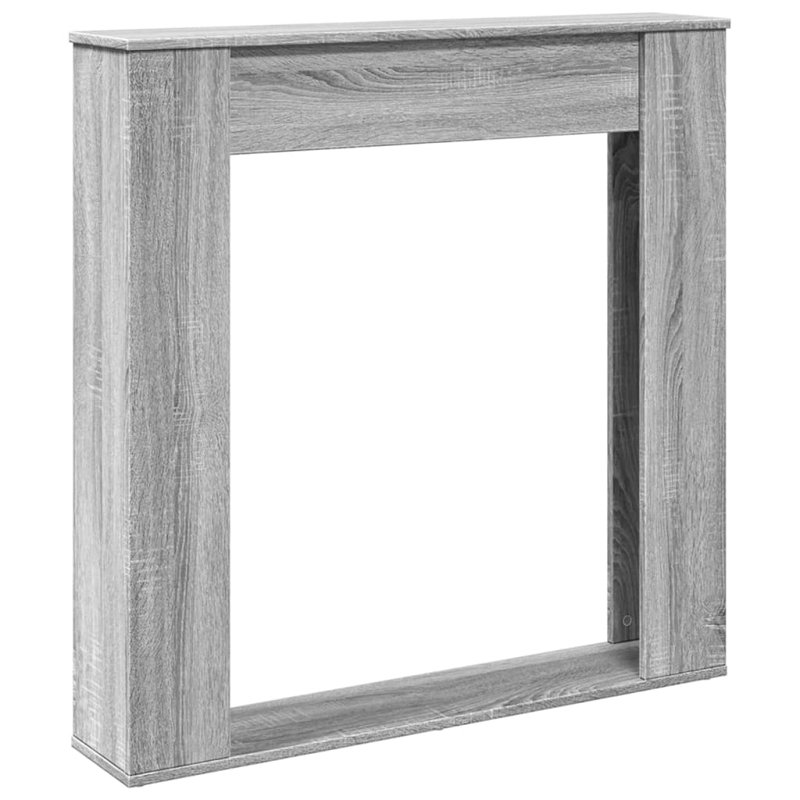 Engineered Wood Fireplace Surround, Grey Sonoma