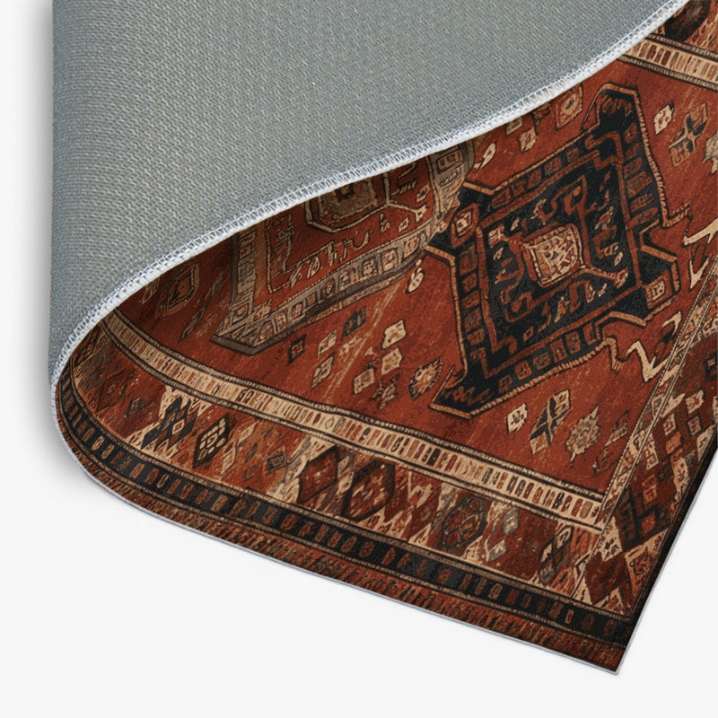 Tapis turc intérieur et extérieur brun, Rectangulaire 2 pi x 3 pi