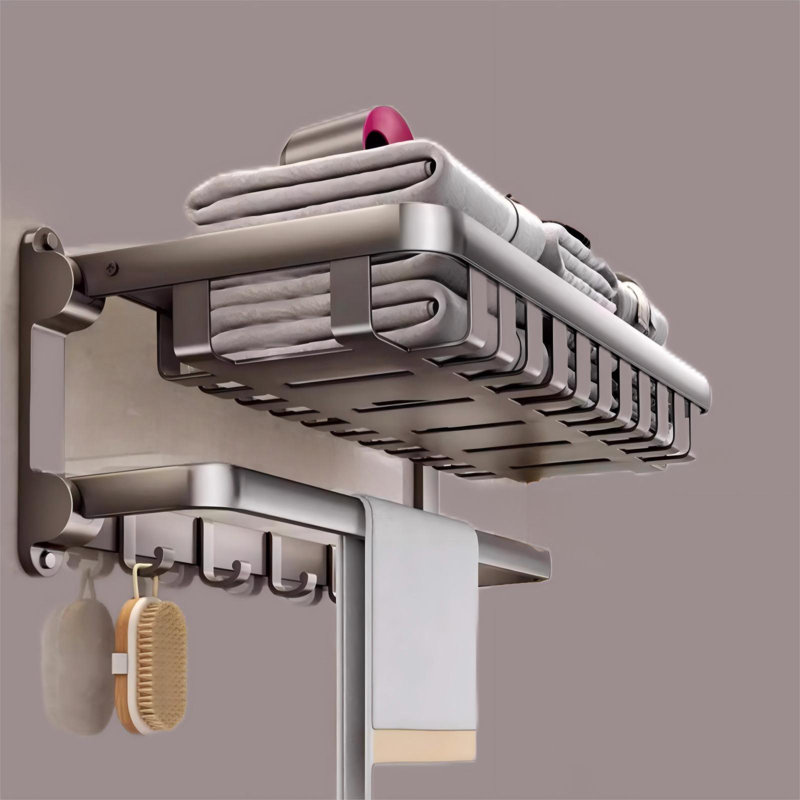 Porte-serviettes mural 24 po en aluminium