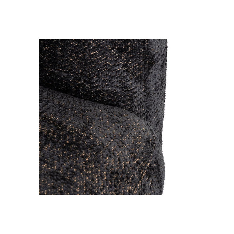 Chaise d'appoint Milania, Noir