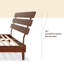 Lit plateforme en bois massif avec tête de lit ajustable Caden, style Mid-Century moderne-1991240175-1991240163