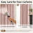 100% Blackout Curtains Polyester Faux Linen Fabric Pinch Pleated Draps With 20 Hooks Blackout Curtains For Bedroom/Living Room ( 2 Panels Set)-1963581660-1952807660