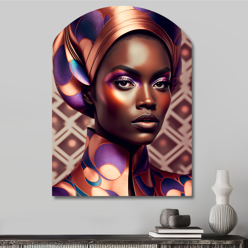 Art mural asymétrique avant-garde élégante, H 34 po x l 25 po