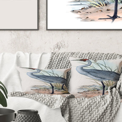 Oiseaux australiens rétro V - coussin traditionnel imprimé