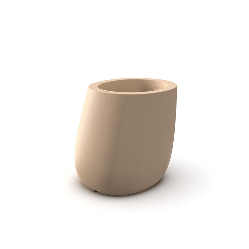 Stone Resin Pot Planter, 20” H x 21.25” W x 24.25” D, Anthracite