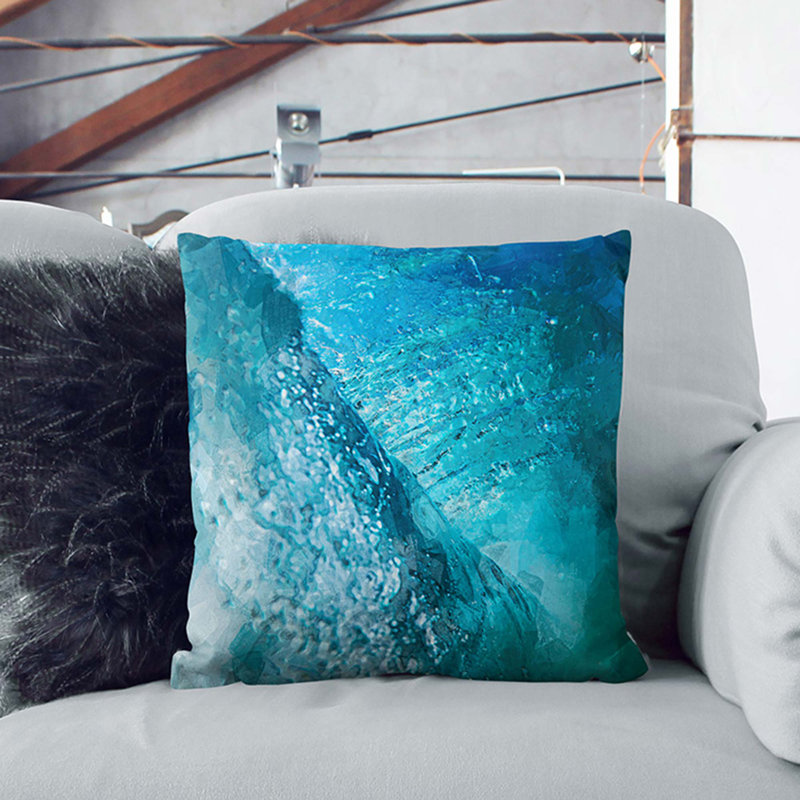 Square Throw Cushion, 40cm H x 40cm W x 15cm D