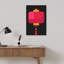 Lanterne rouge festive, impression d'art contemporain traditionnel-1020642262