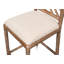Brighton Upholstered Stool with Solid Wood Frame