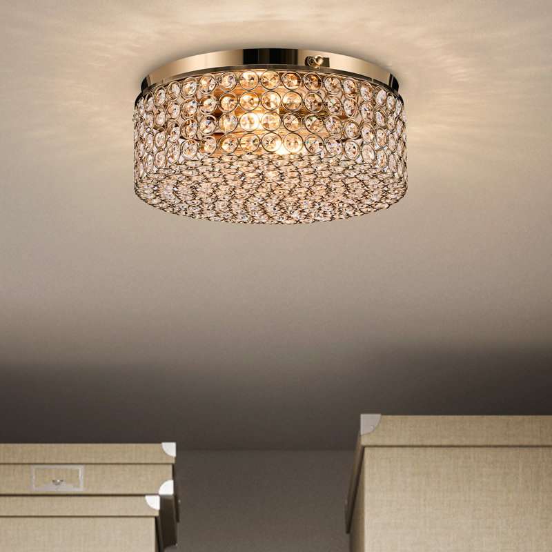 Westerfield 2 - Light Sputnik Crystal Flush Mount, Gold