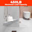 Banc de douche flottant en coin
