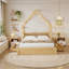 Lit plateforme en bois avec garde-corps et 2 tiroirs Wood House-1287262266