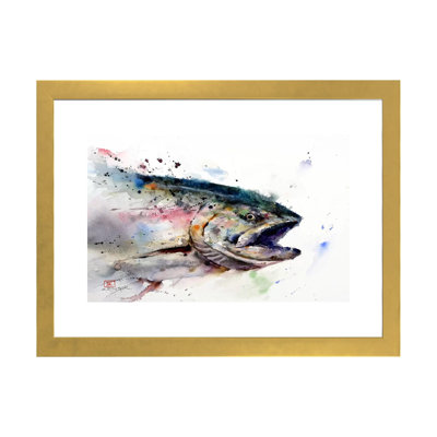 «Fish II», reproduction d'art encadrée
