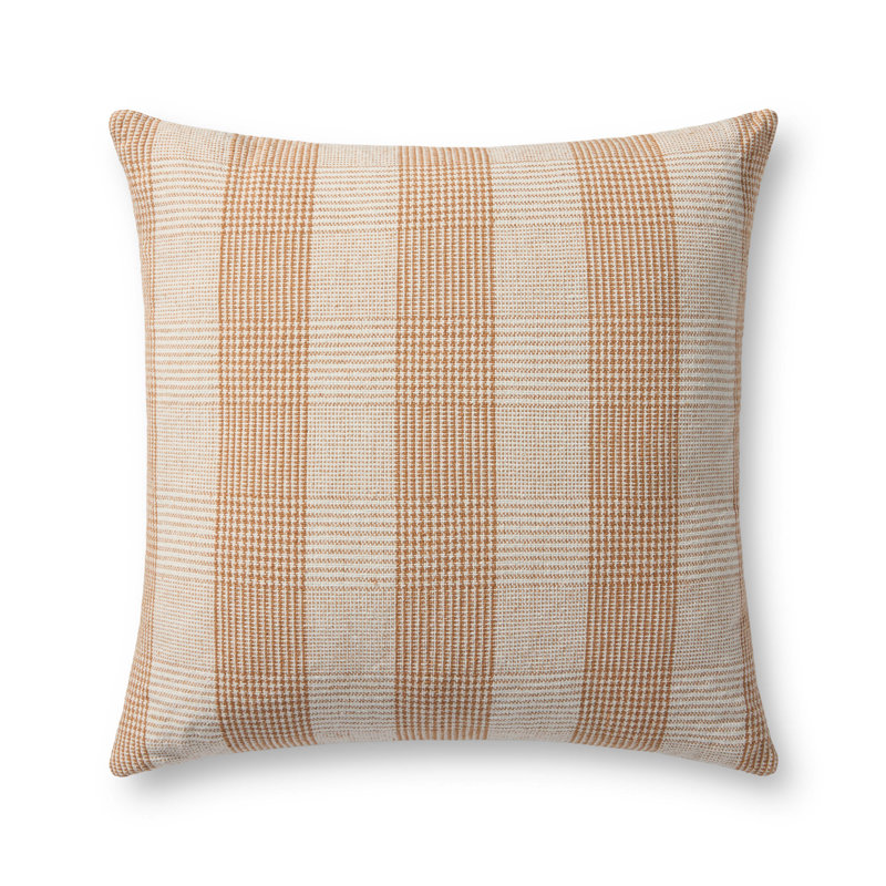 Chris Loves Julia Auggie Throw Pillow, Orange