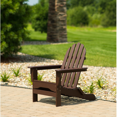 Chaise Adirondack en plastique Leighton