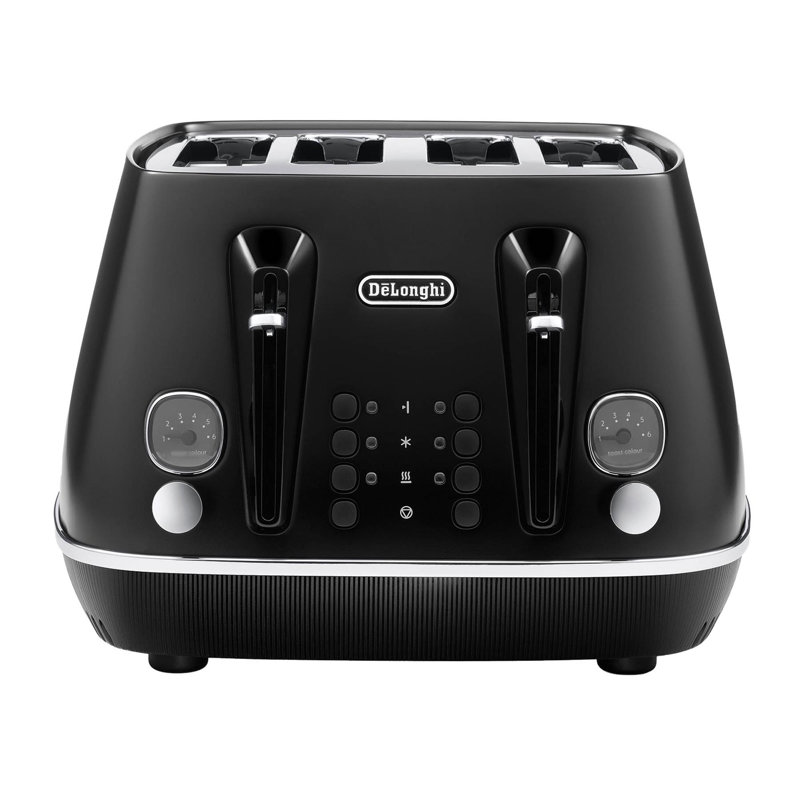 Distinta X 1.7L Kettle & 4 Slice Toaster Stainless Steel, Black