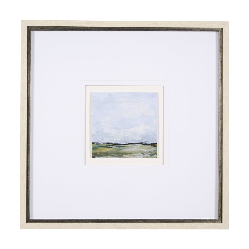 «Springs Coming II», reproduction d'art encadrée texturée avec passe-partout, Ressorts II