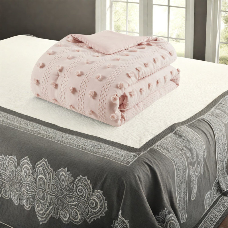Ensembles de literie élégants pour lit simple / simple TG, jacquard en polyester, décoration intérieure moderne