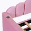 Lit de jour simple tapissier avec couchette, canapé-lit en velours avec ports USB, aucun sommier nécessaire, rose (ancien SKU HL000067AAH)